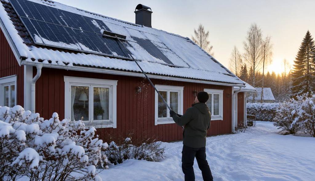 Hur mycket el producerar solceller på vintern?